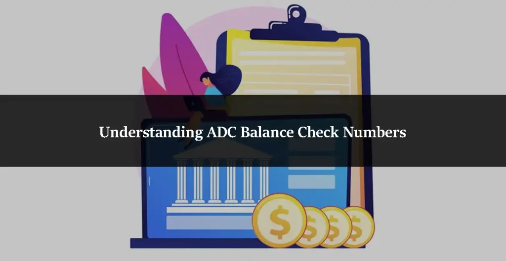 Understanding ADC Balance Check Numbers